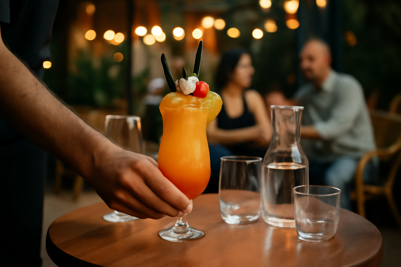 Cocktails tropicaux servis au Coco Club à Balma sur une table en terrasse