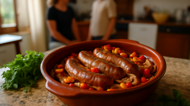 Recette saucisse de Toulouse au four (simple)