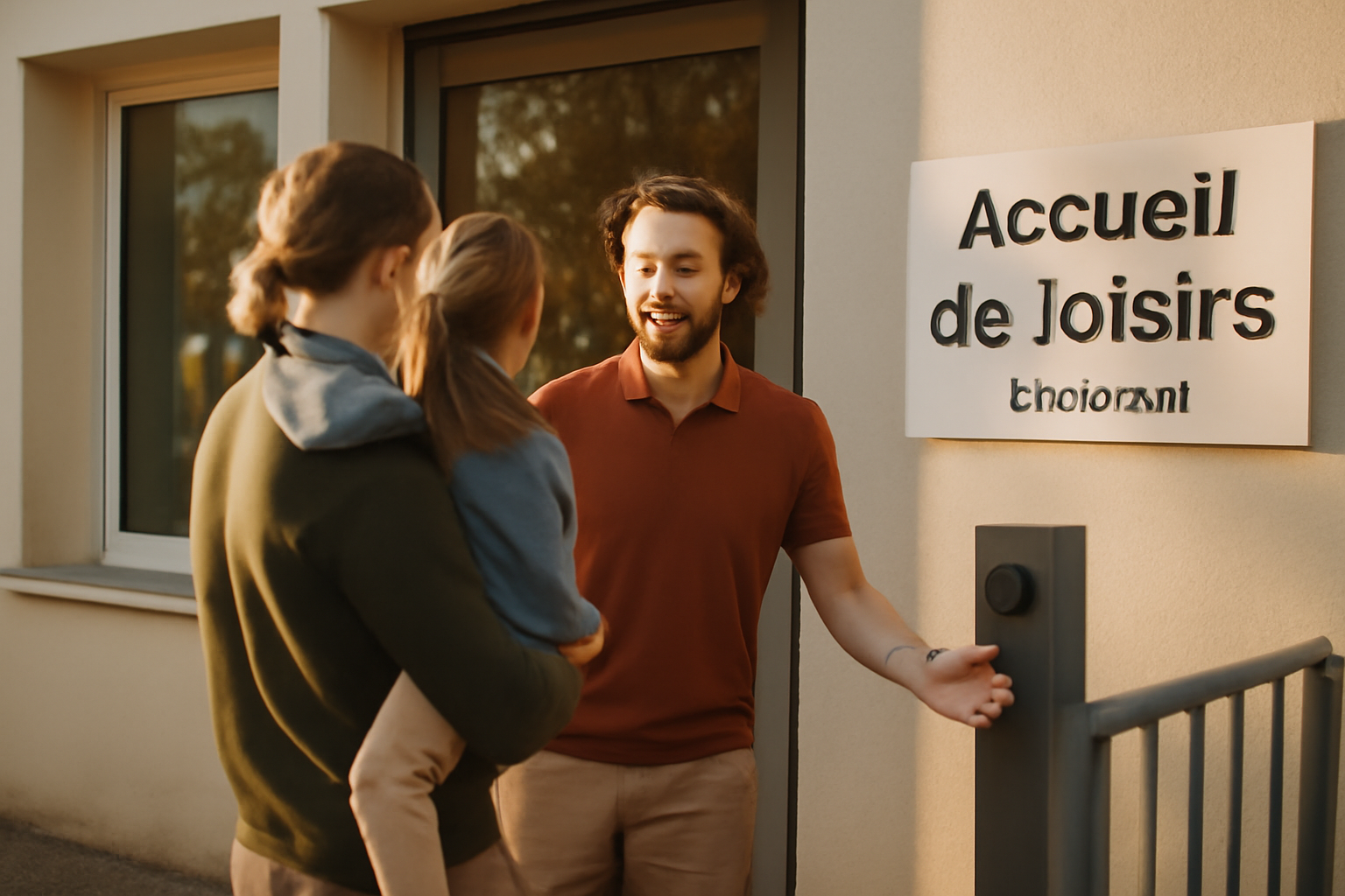 Centre de loisirs Jean-Jaurès à Toulouse : entrée et accueil des enfants