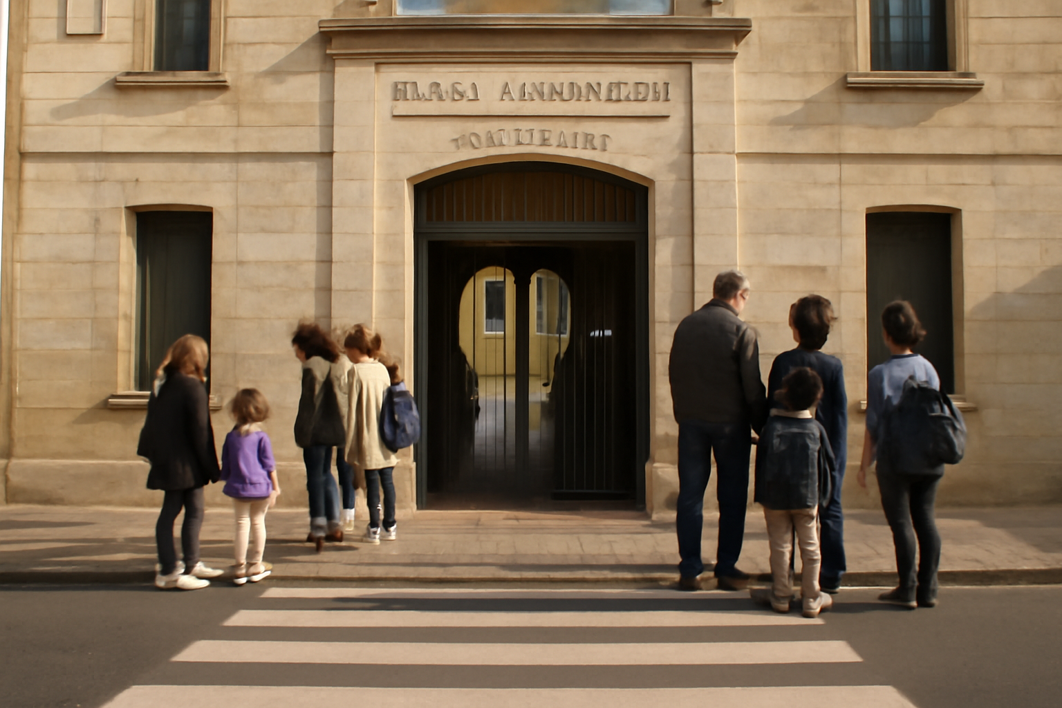 École élémentaire Jean Macé à Toulouse : entrée et repères pour l’accès