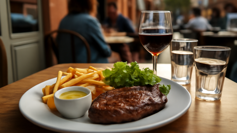 Menu de lentrecôte : options, accompagnements, prix