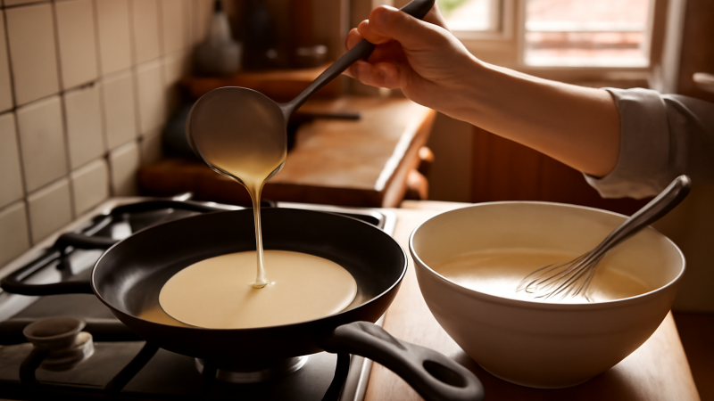 Recette crepe Cyril Lignac sans grumeaux