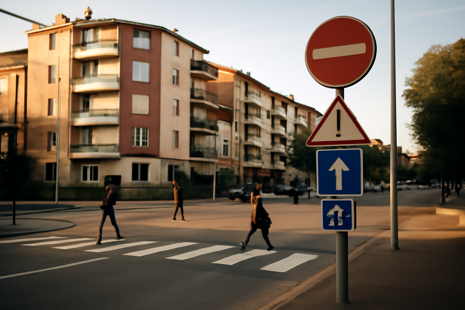 Avenue Jean Gonord à Toulouse près d’une intersection dans le quartier du Château-de-l’Hers