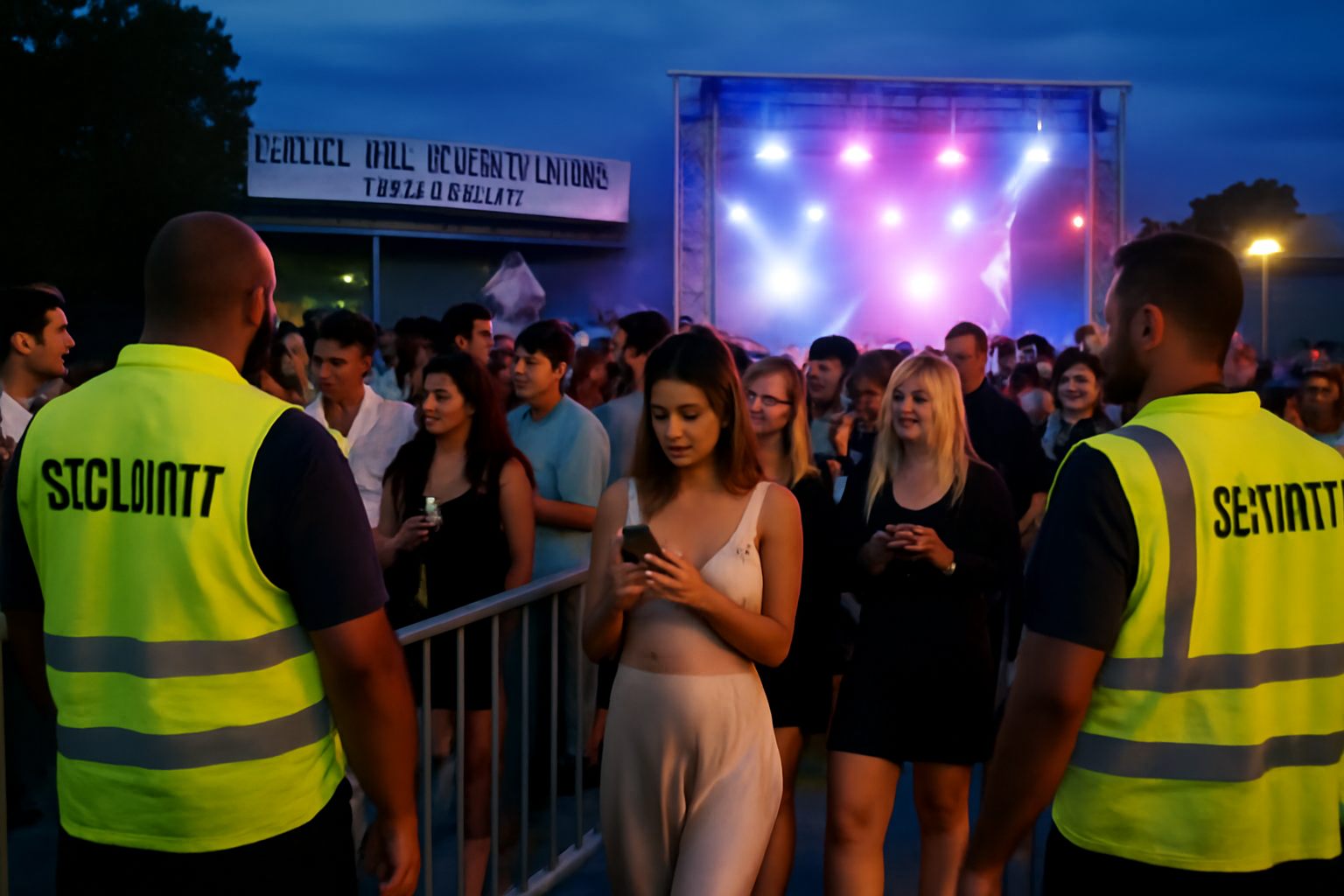 Initial Festival Bordeaux au Parc des Expositions, entrée et ambiance électro en soirée