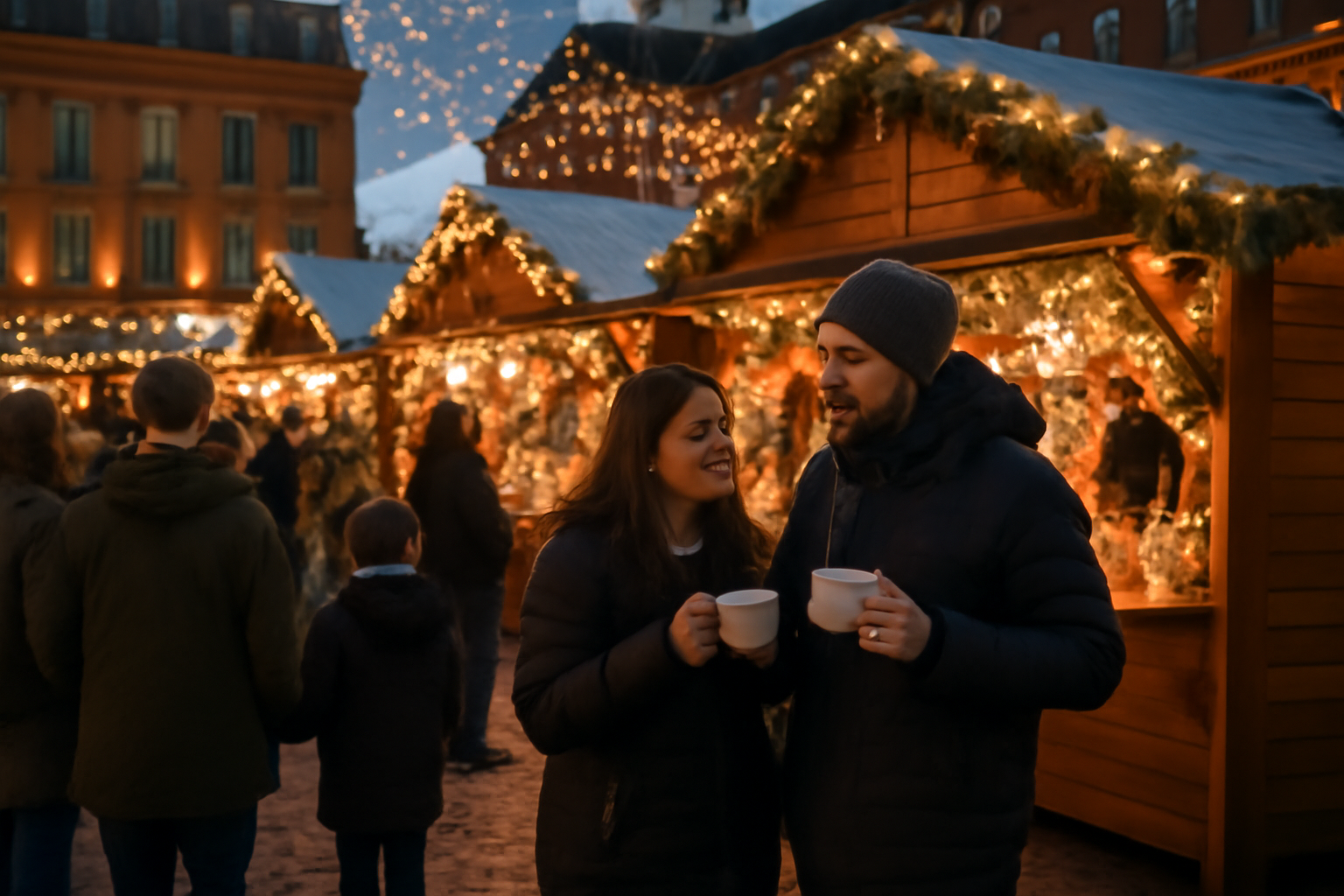 Marché de Noël en Occitanie 2025 avec chalets et illuminations à Toulouse