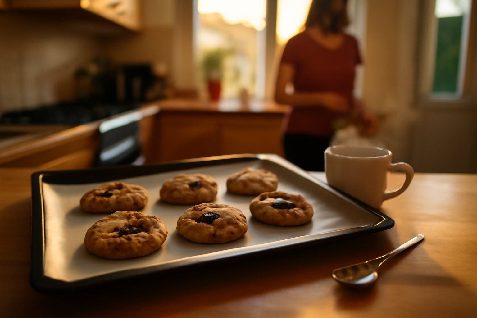 cookie coeur coulant au chocolat sur plaque, cœur fondant qui s’aperçoit