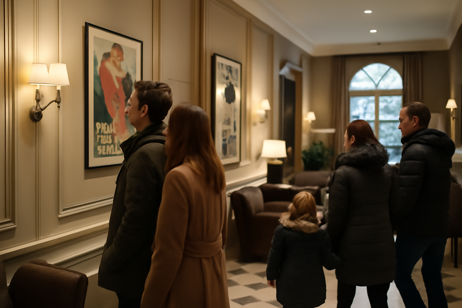 Expo dali toulouse à l’Hôtel Albert 1er : visiteurs devant une salle d’exposition en hiver à Toulouse