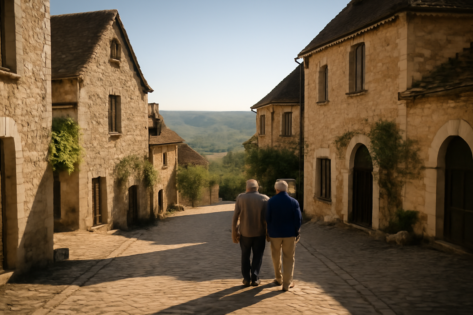 Plus beaux villages d’Occitanie : ruelles en pierre et belvédère au lever du soleil à Saint-Cirq-Lapopie