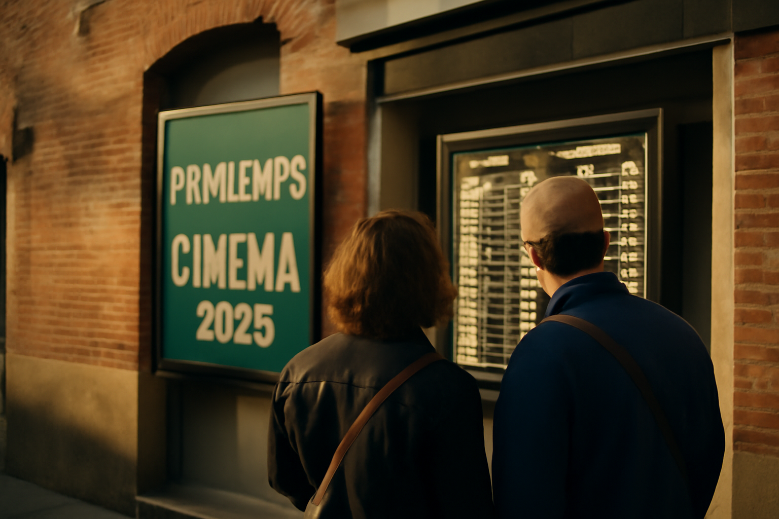 Affiche du Printemps du cinéma 2025 devant un cinéma à Toulouse, mars 2025