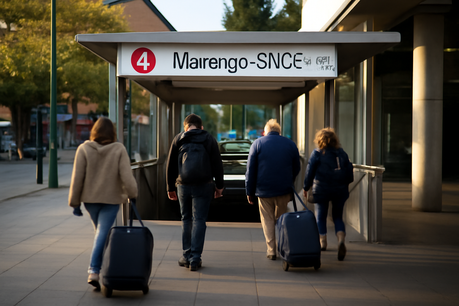 Station Marengo–SNCF à Toulouse, correspondance avec la ligne A du métro près de la gare Matabiau
